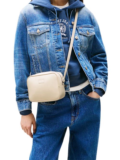 Tracollina bianca in poliuretano Tommy Jeans | AW0AW16964ACG